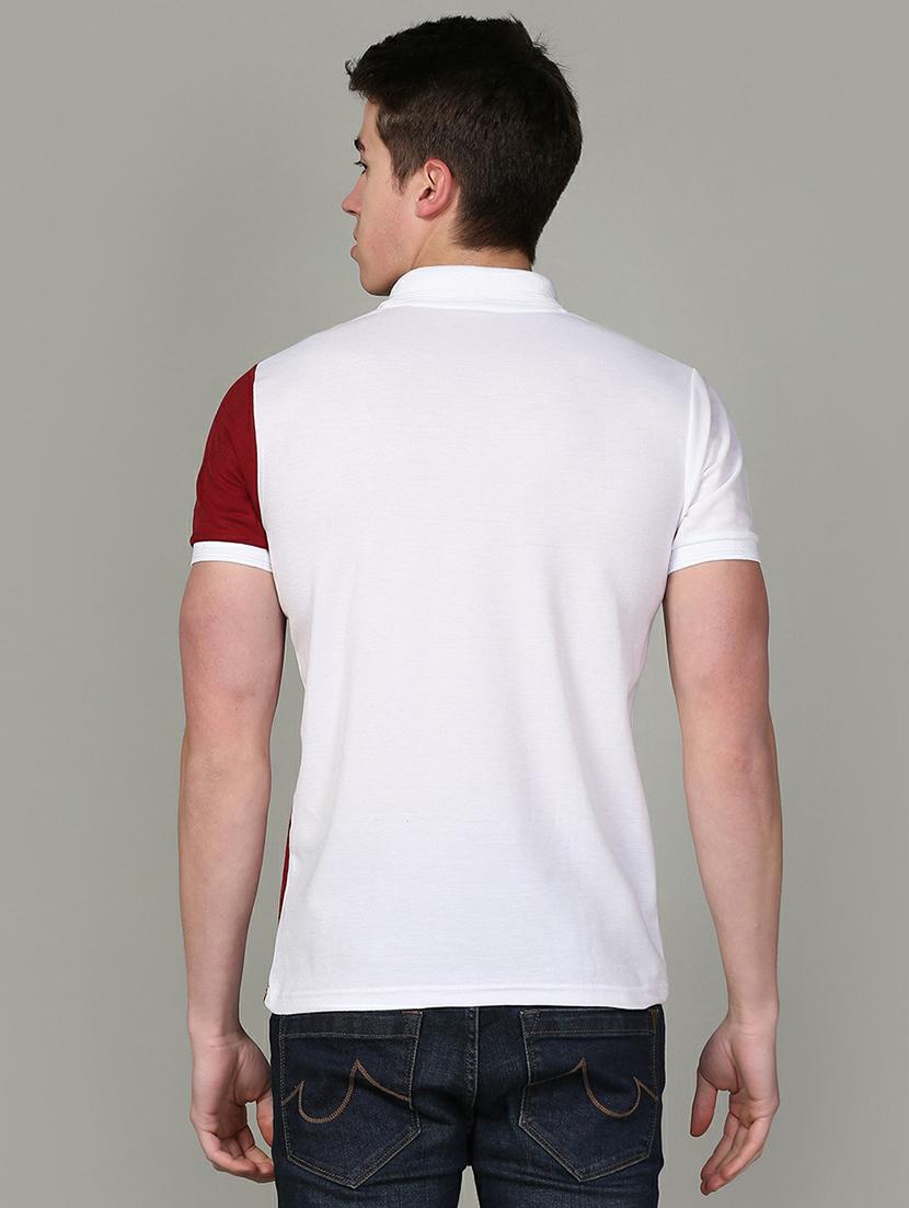 polo neck color block regular t-shirt - 19646056 - Standard Image - 2