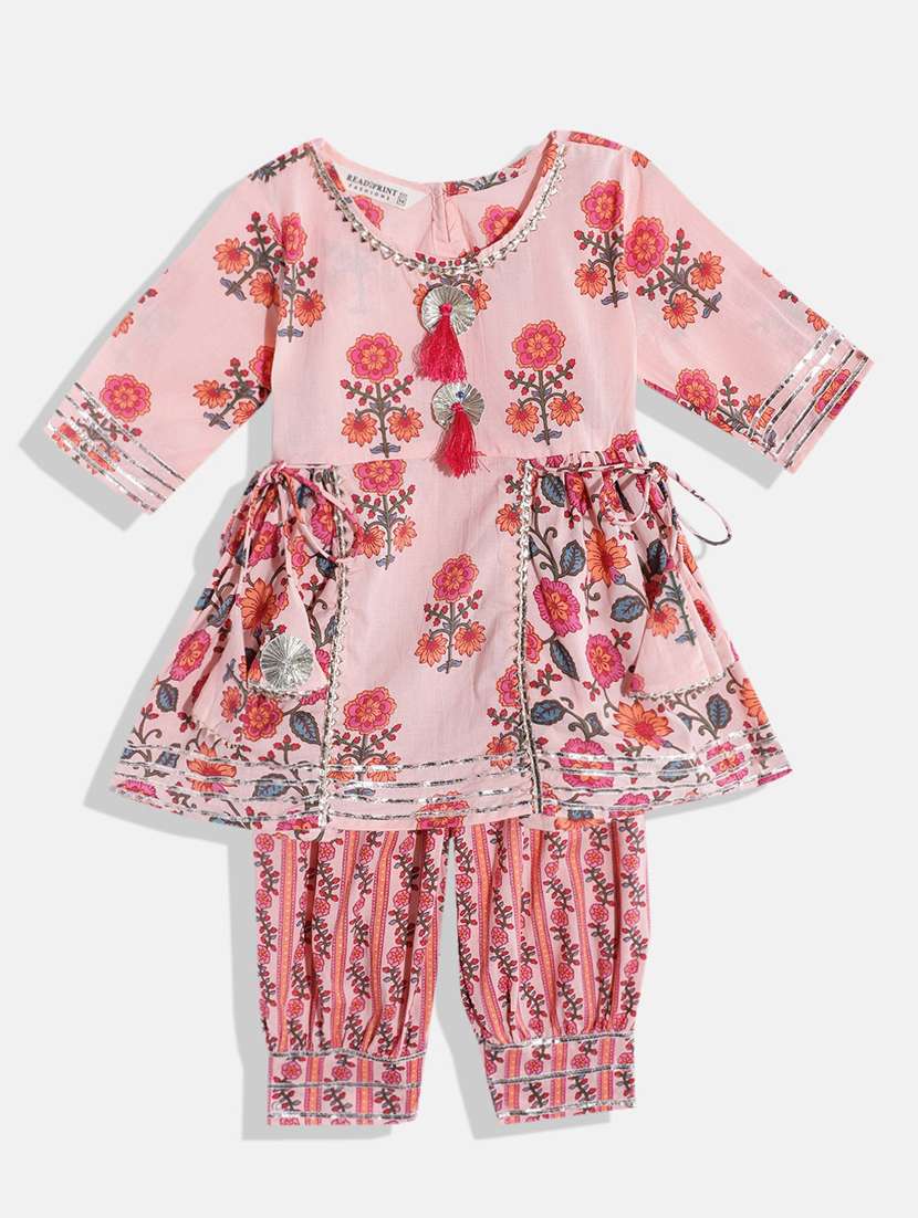 round neck kurta salwar set