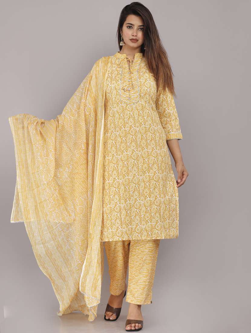 mandarin collar kurta pant set