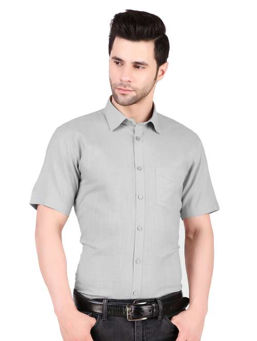mens solids formal shirt - 19649022 -  Standard Image - 0