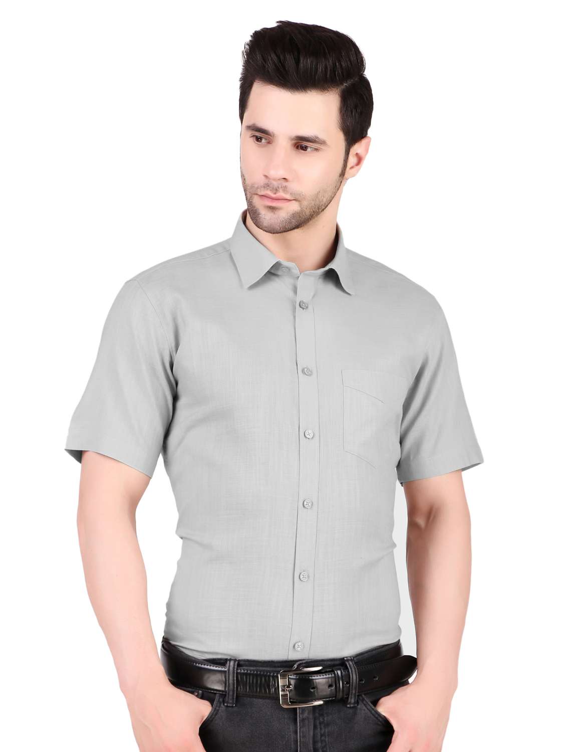mens solids formal shirt