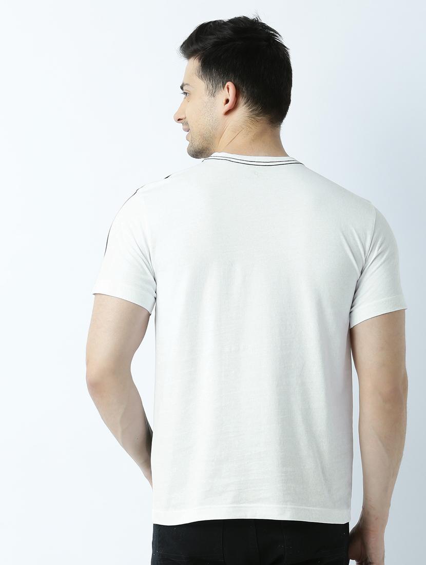 men crew neck front print t-shirt - 19649157 - Standard Image - 2