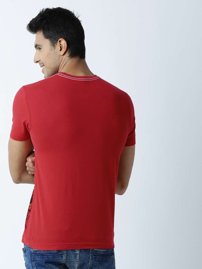 men crew neck front print t-shirt - 19649229 -  Standard Image - 2