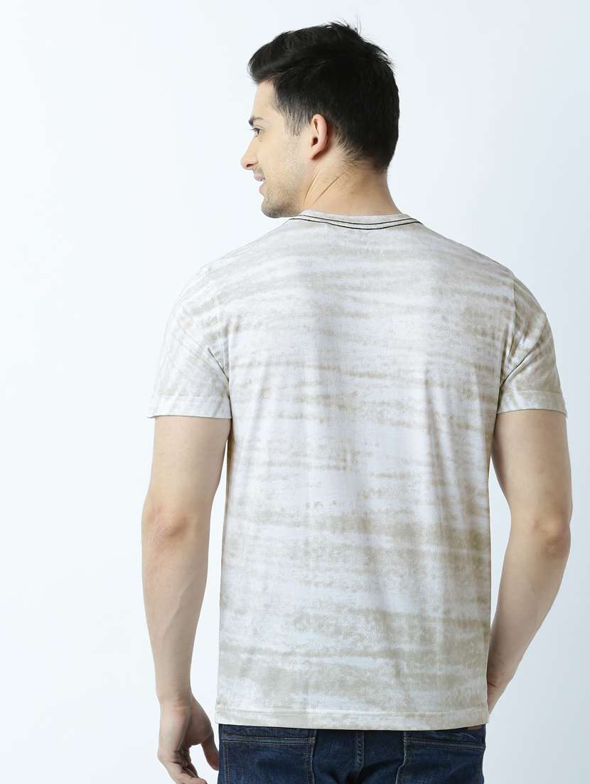 men crew neck front print t-shirt - 19649233 -  Standard Image - 2