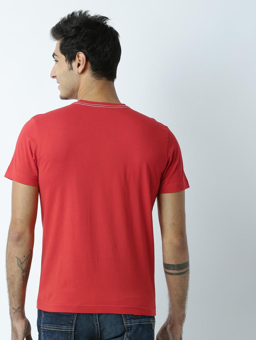 men crew neck front print t-shirt - 19649256 - Standard Image - 2