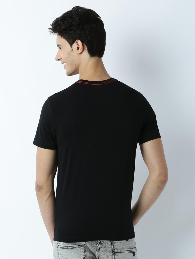 men crew neck front print t-shirt - 19649268 - Standard Image - 2