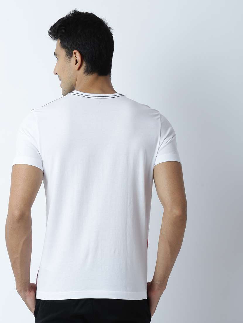 men crew neck front print t-shirt - 19649374 -  Standard Image - 2