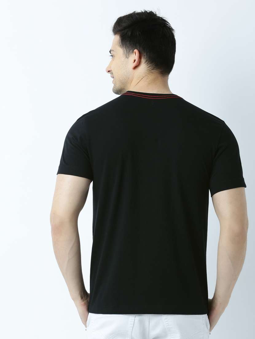 men round neck front print t-shirt - 19649420 - Standard Image - 2