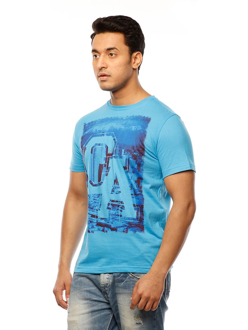 men round neck front print t-shirt - 19649531 - Standard Image - 2