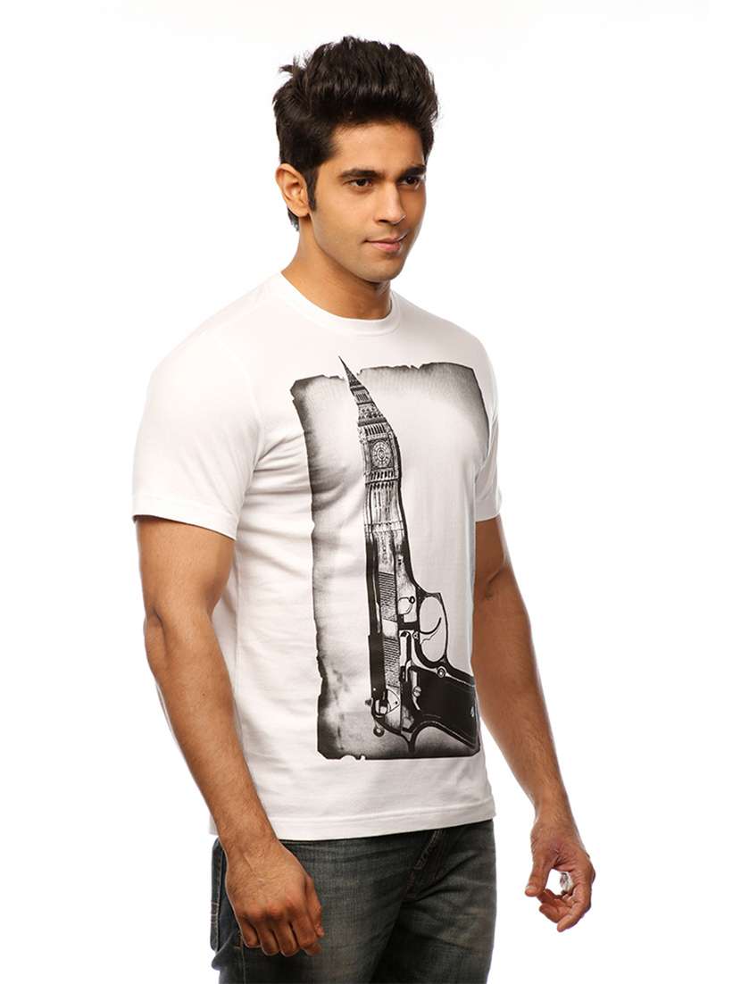 round neck printed regular t-shirt - 19649646 -  Standard Image - 2