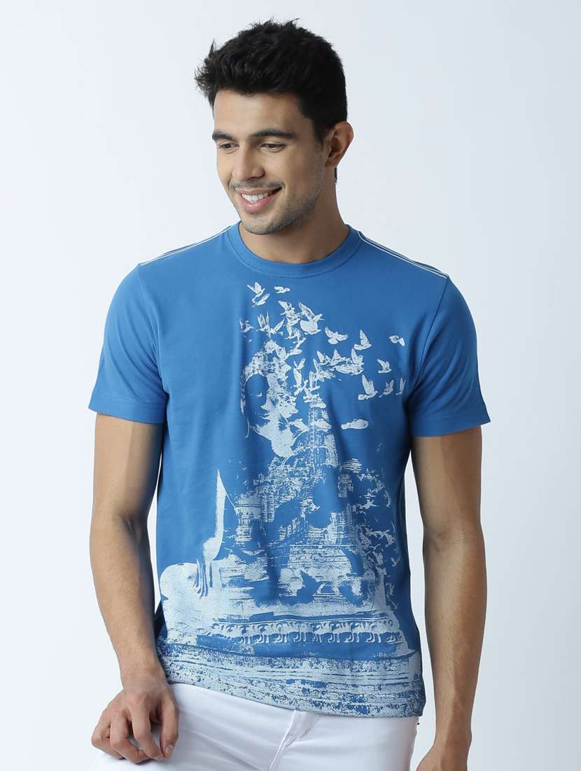 round neck printed regular t-shirt