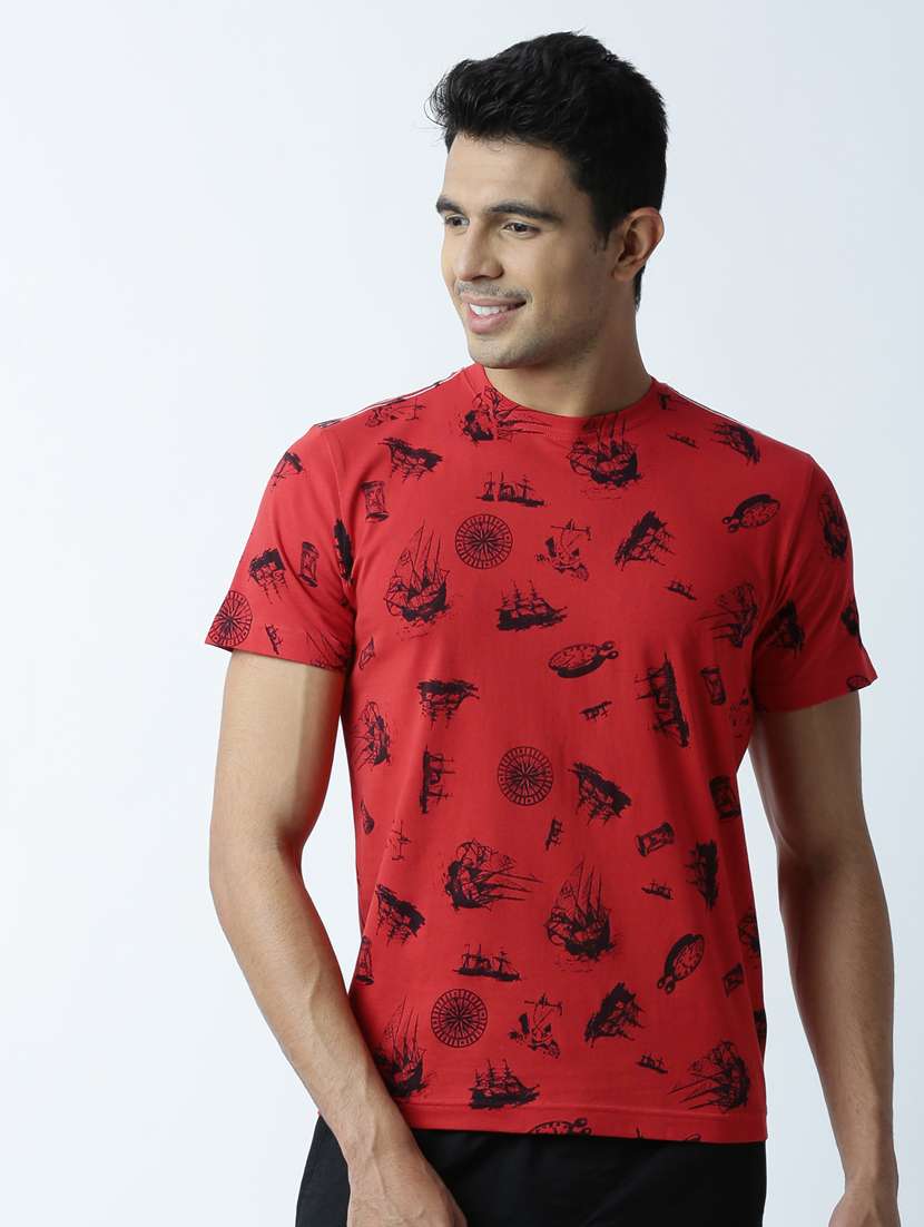 round neck printed regular t-shirt