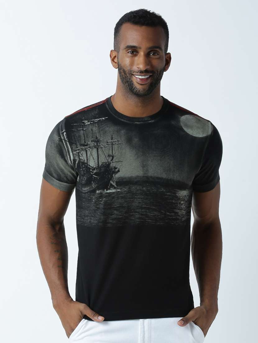 round neck printed regular t-shirt