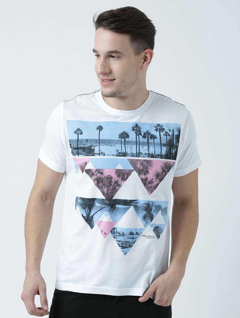 printed cotton regular t-shirt