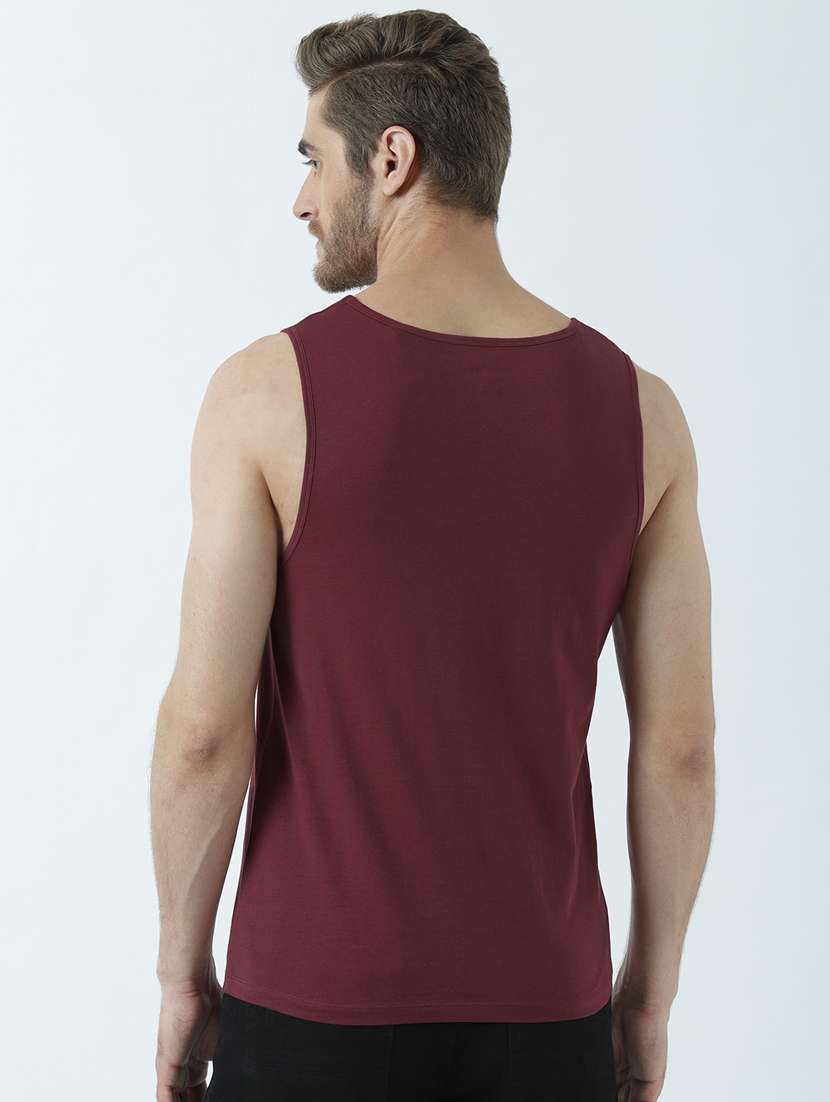 Men Printed Sleeveless Vest - 19650059 -  Standard Image - 2