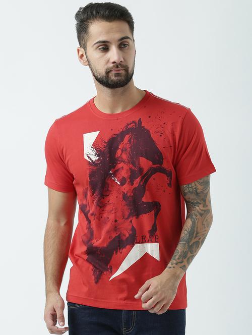 printed cotton regular t-shirt - 19650083 - Standard Image - 0