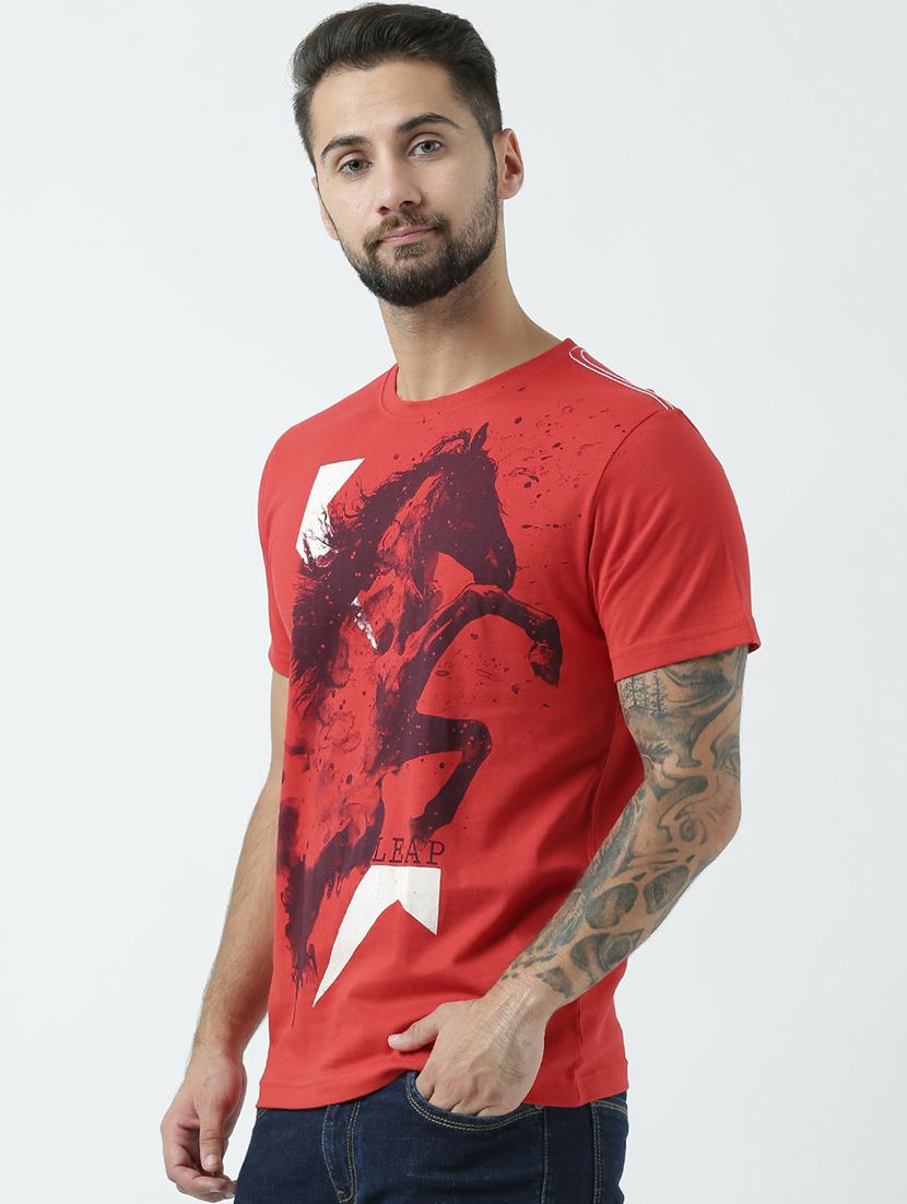 printed cotton regular t-shirt - 19650083 - Standard Image - 2