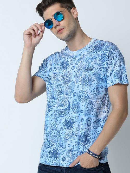 printed cotton regular t-shirt - 19650233 - Standard Image - 0