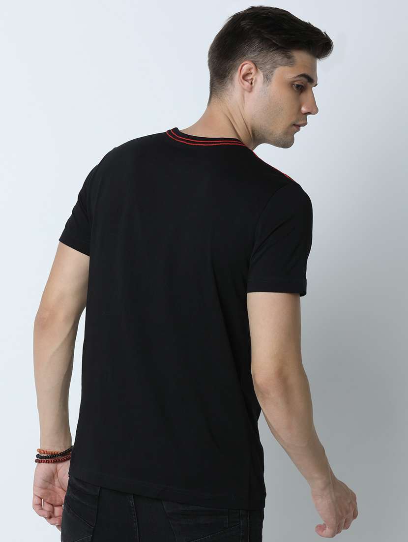 men front print short sleeve t-shirt - 19650247 -  Standard Image - 2