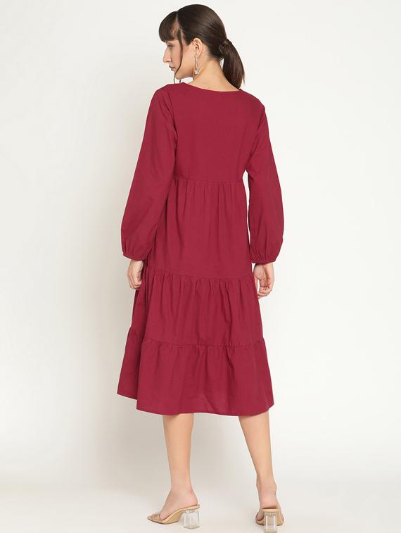 solids fit & flare dress - 19650390 - Standard Image - 2