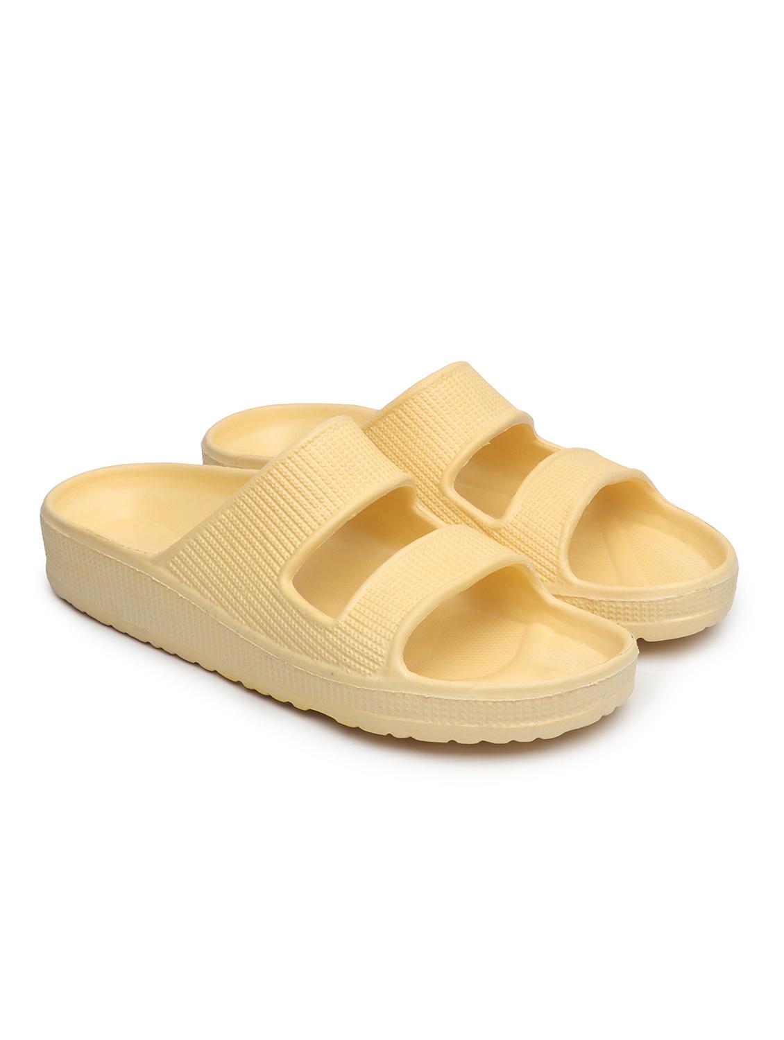 beige solid slip on flip flop - 19656768 - Standard Image - 2