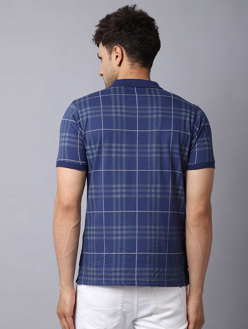 polo neck checks regular t-shirt  - 19656896 -  Standard Image - 2