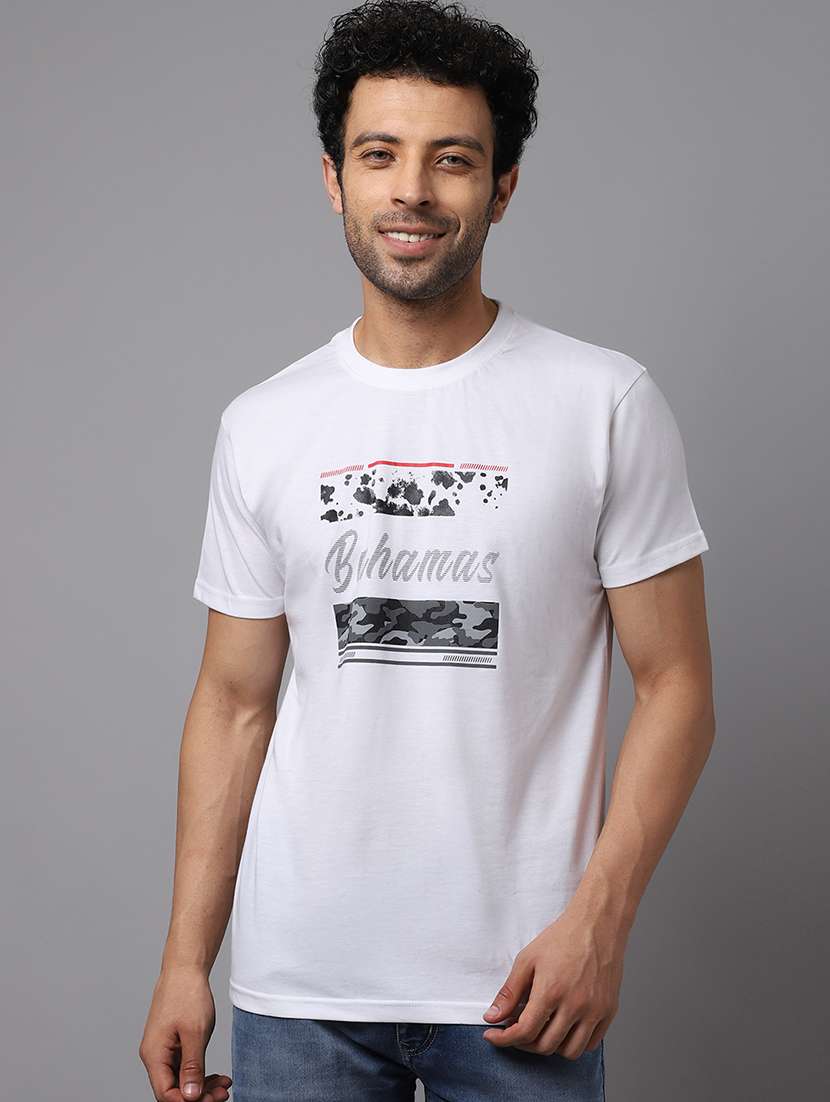 round neck printed regular t-shirt