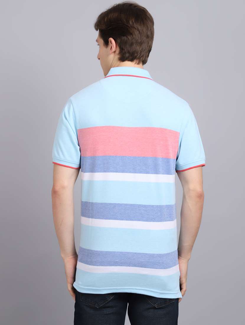 polo neck color block regular t-shirt  - 19656911 -  Standard Image - 2