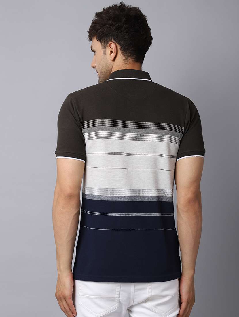 polo neck striped regular t-shirt  - 19656923 -  Standard Image - 2