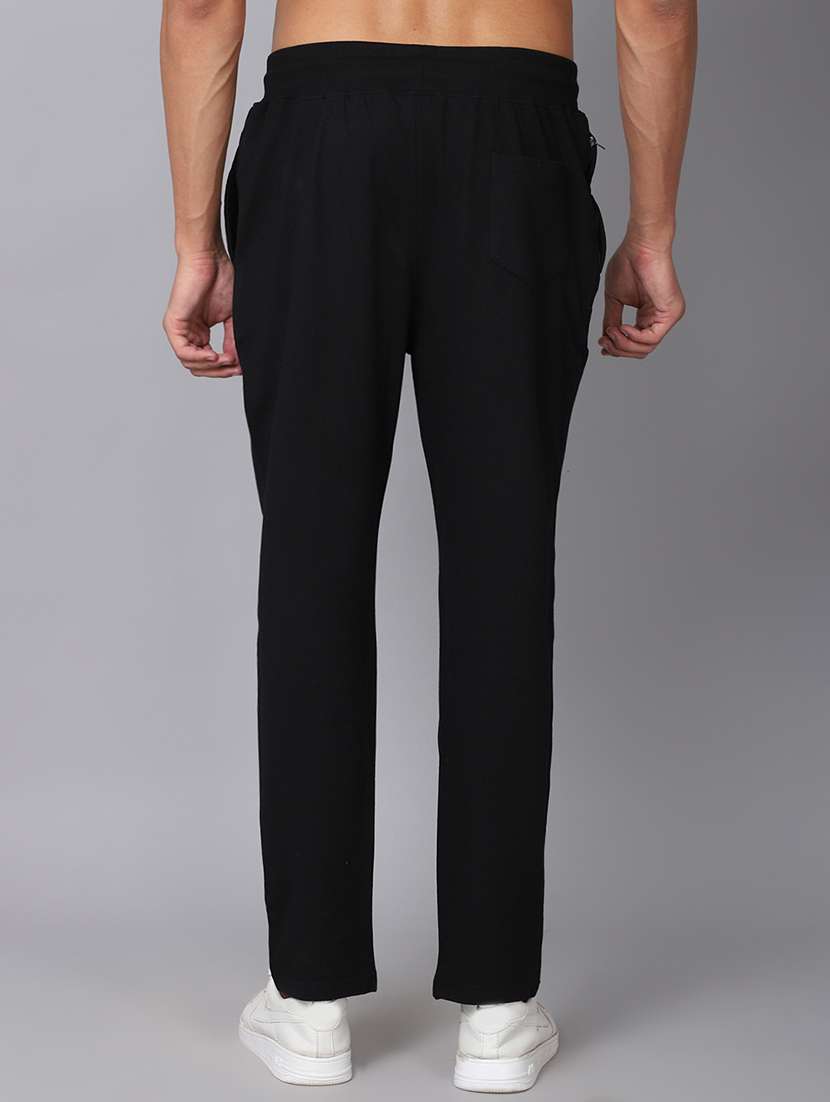 black solid track pant - 19657007 -  Standard Image - 2