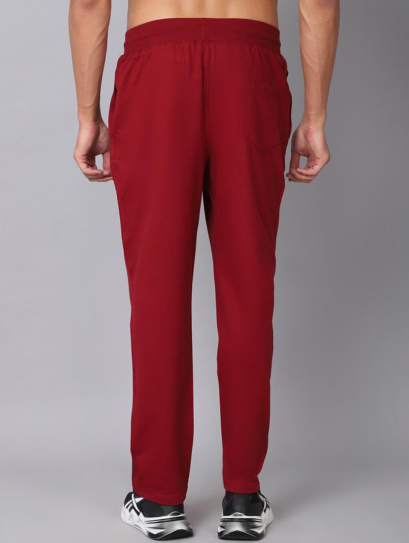 red solid track pant - 19657014 - Standard Image - 2
