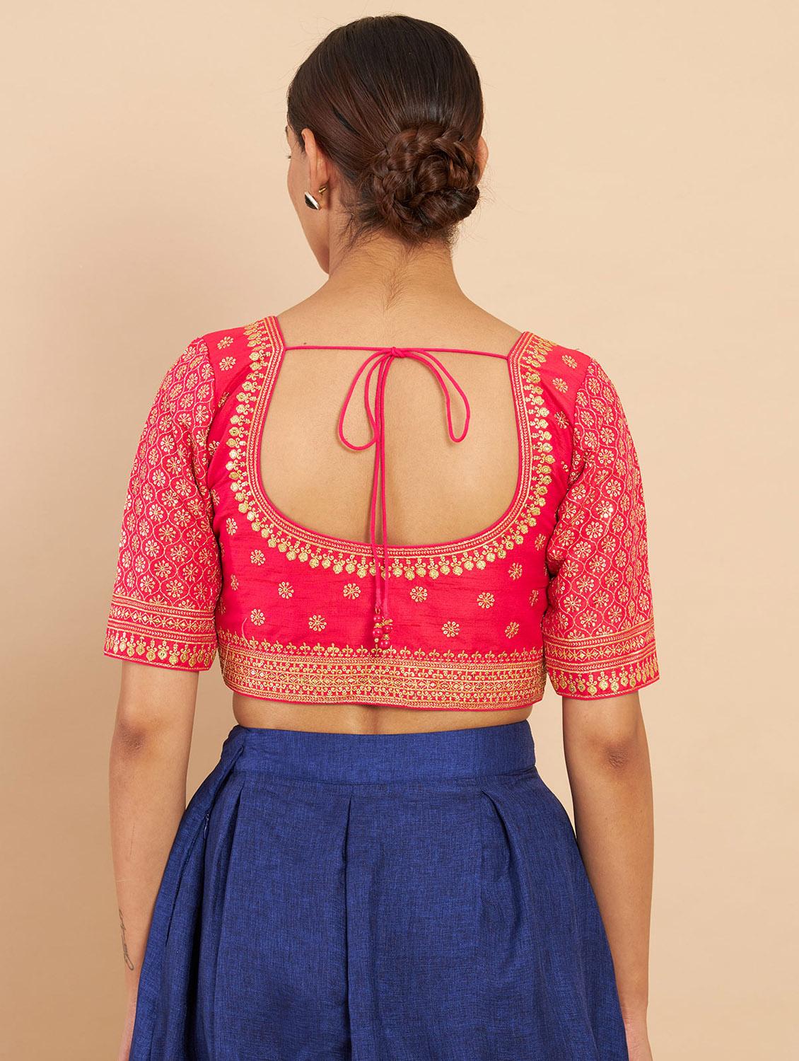 round neck regular blouse - 19658752 - Standard Image - 2