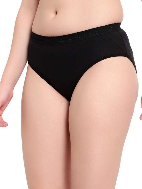 black cotton hipster panty - 19658806 -  Standard Image - 2
