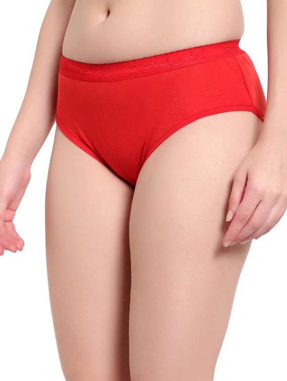 red cotton hipster panty - 19658807 -  Standard Image - 2