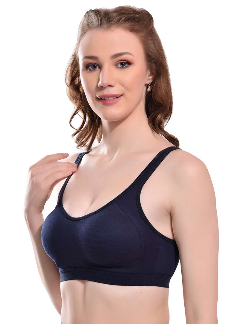 blue hosiery sports bra - 19660369 -  Standard Image - 2