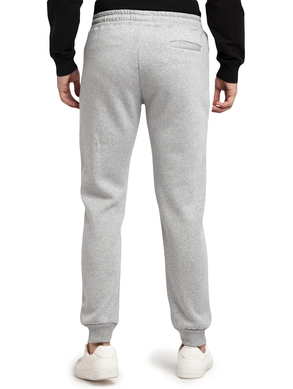 grey cotton regular fit joggers - 19660517 - Standard Image - 2