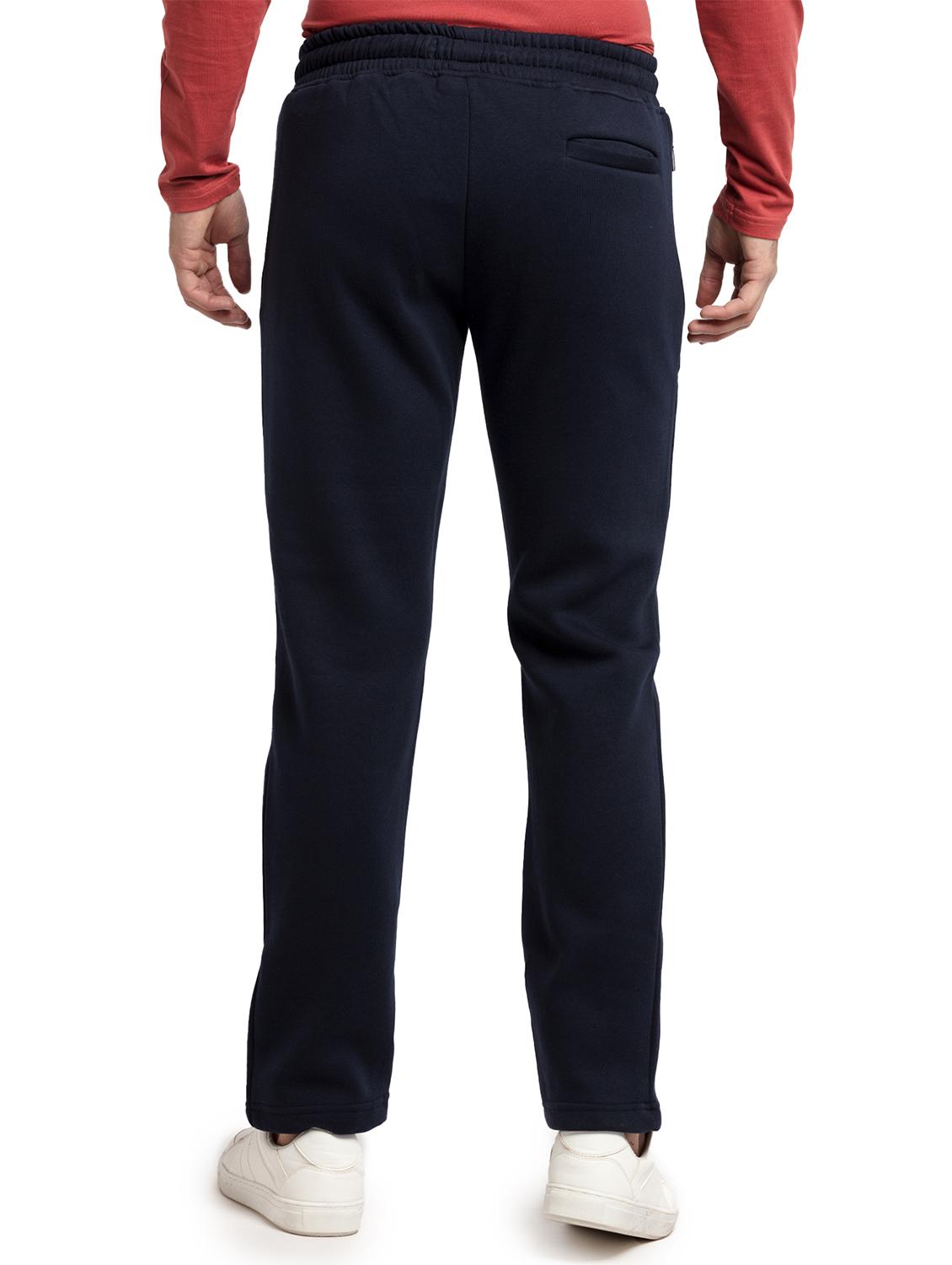 navy blue solid track pant - 19660534 - Standard Image - 2