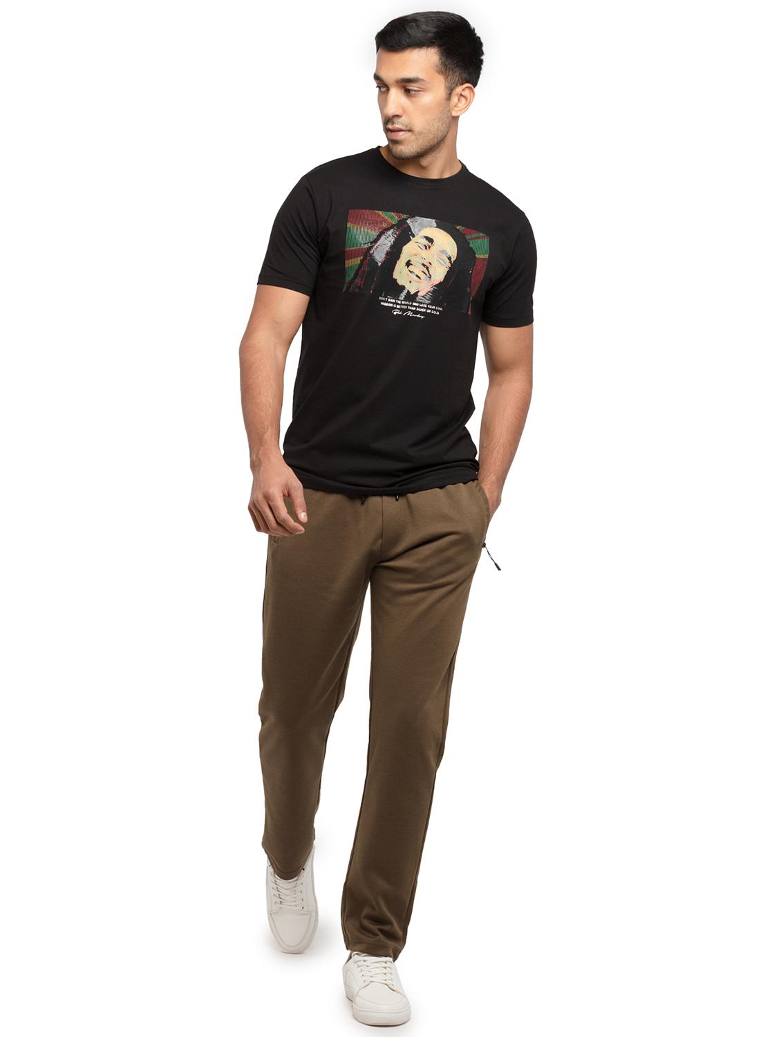 green solid active wear track pant - 19660537 - Standard Image - 2