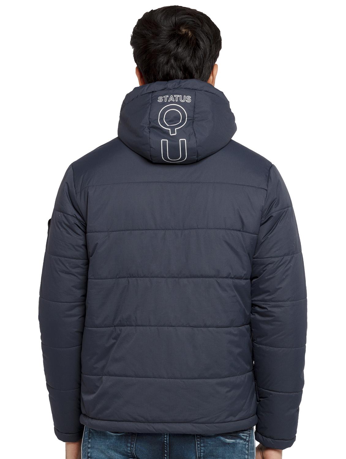 hooded solid quilted jacket - 19660572 - Standard Image - 2