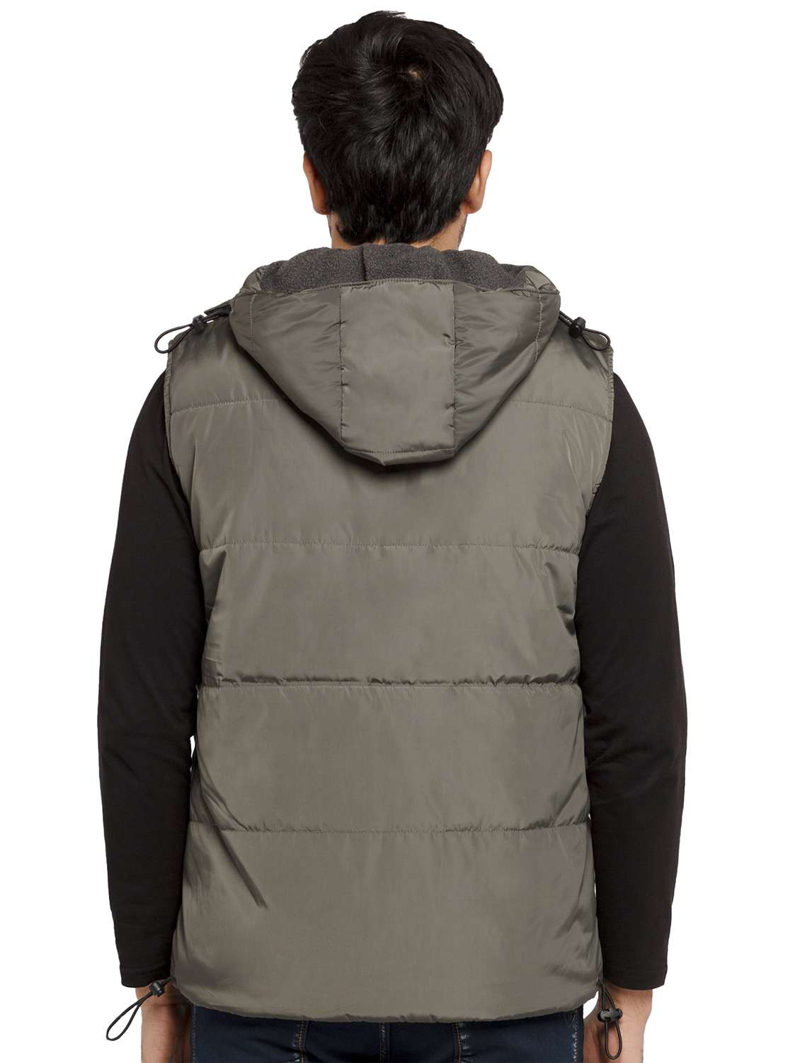 hooded solid quilted jacket - 19660576 -  Standard Image - 2