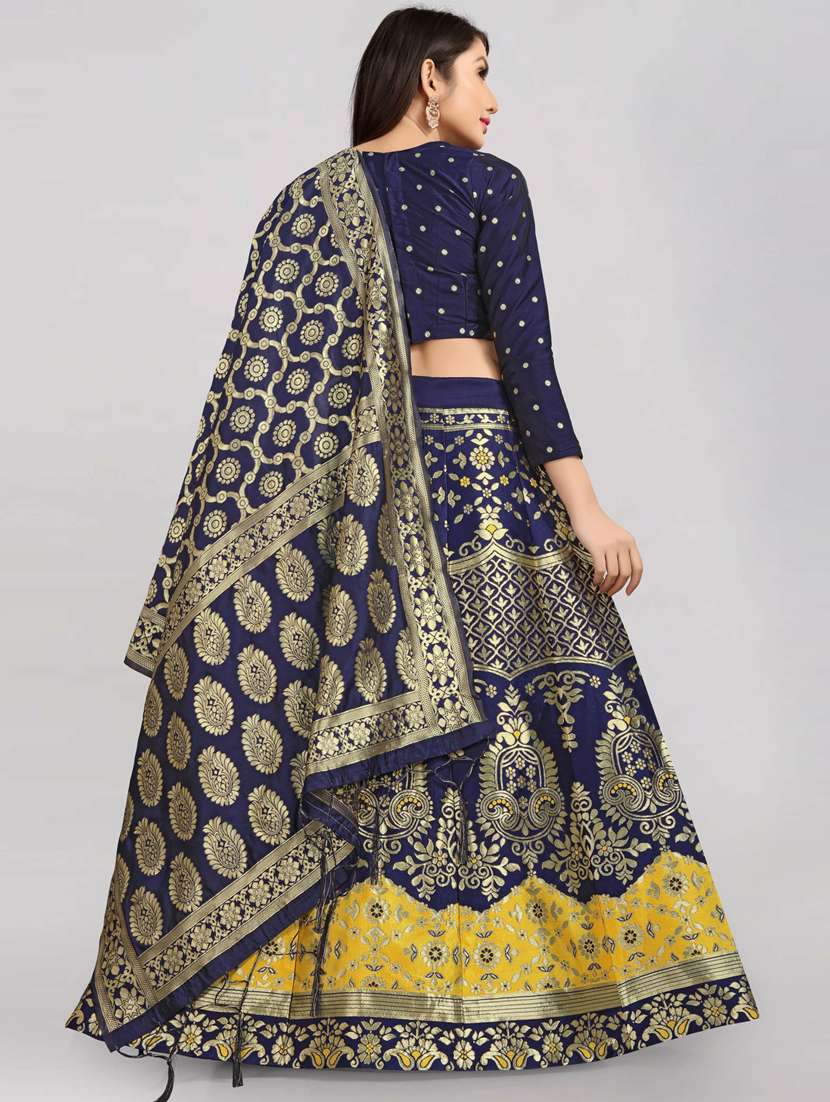 banarasi lehenga choli with dupatta set - 19660801 -  Standard Image - 2
