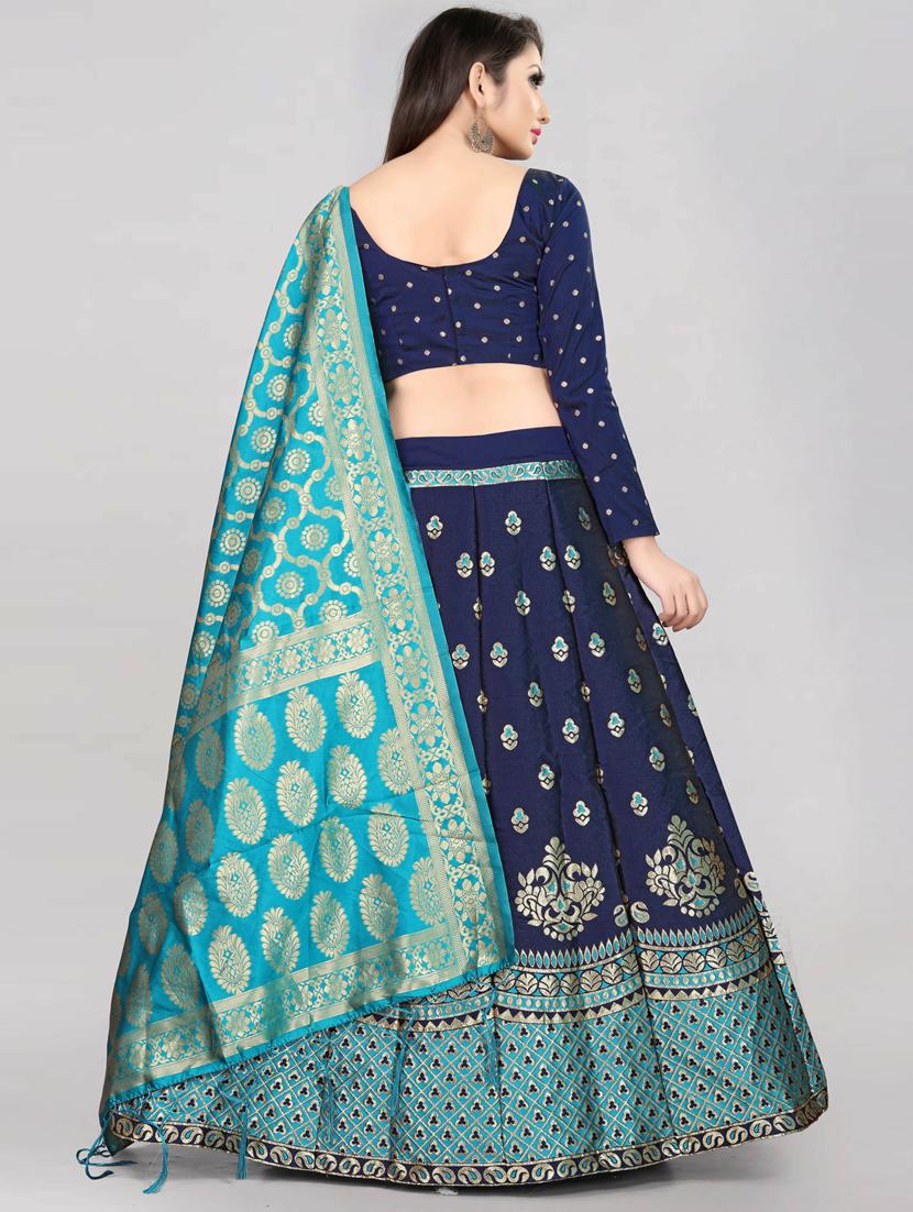 self designed flared semi-stitched lehenga - 19661110 - Standard Image - 2