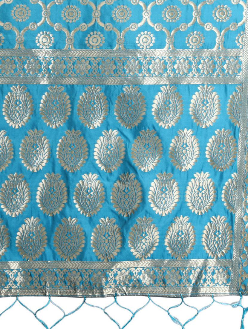 green jaquard dupatta - 19661784 - Standard Image - 2