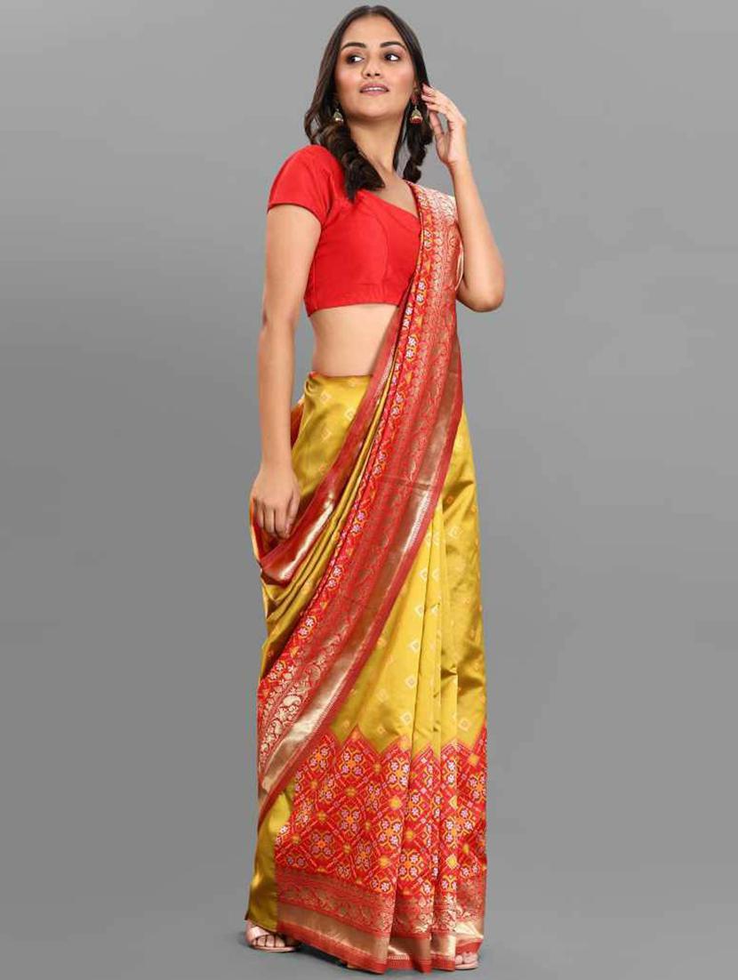 self designed woven saree with blouse - 19662040 - Standard Image - 2