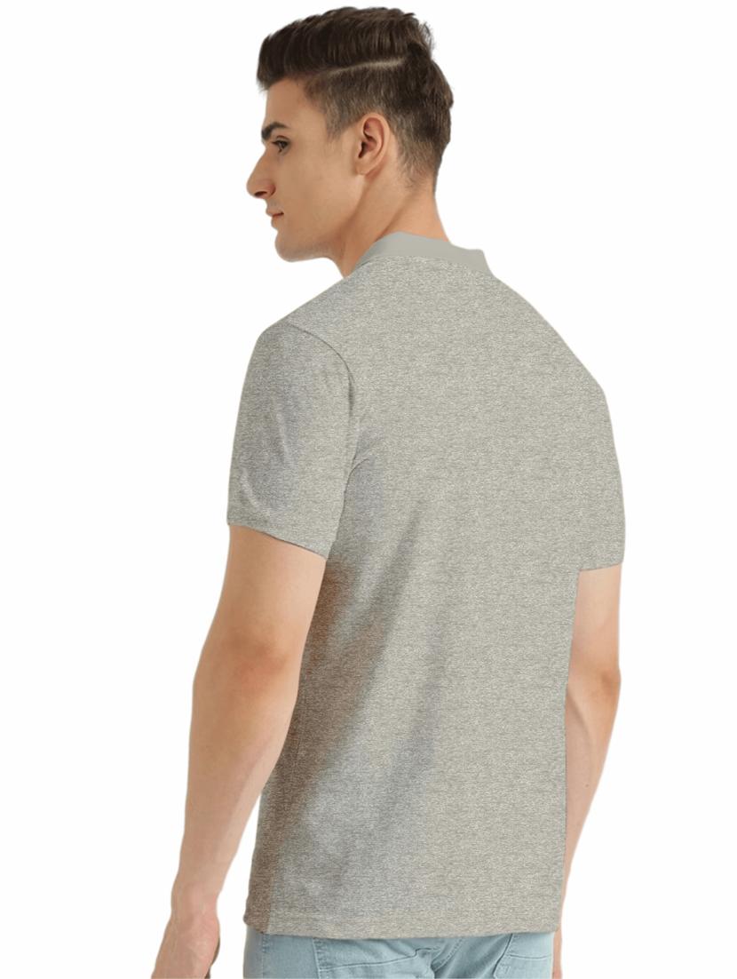 men polo neck solid t-shirt - 19662136 - Standard Image - 2