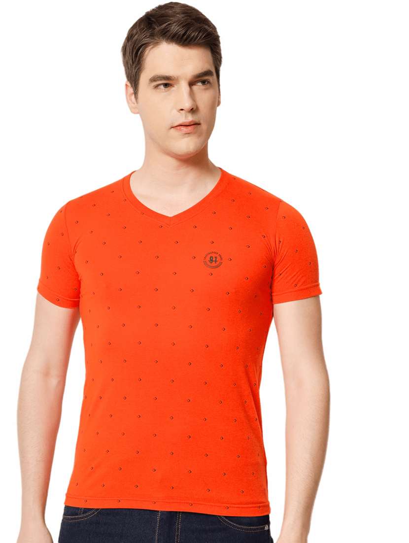 printed cotton casual t-shirt