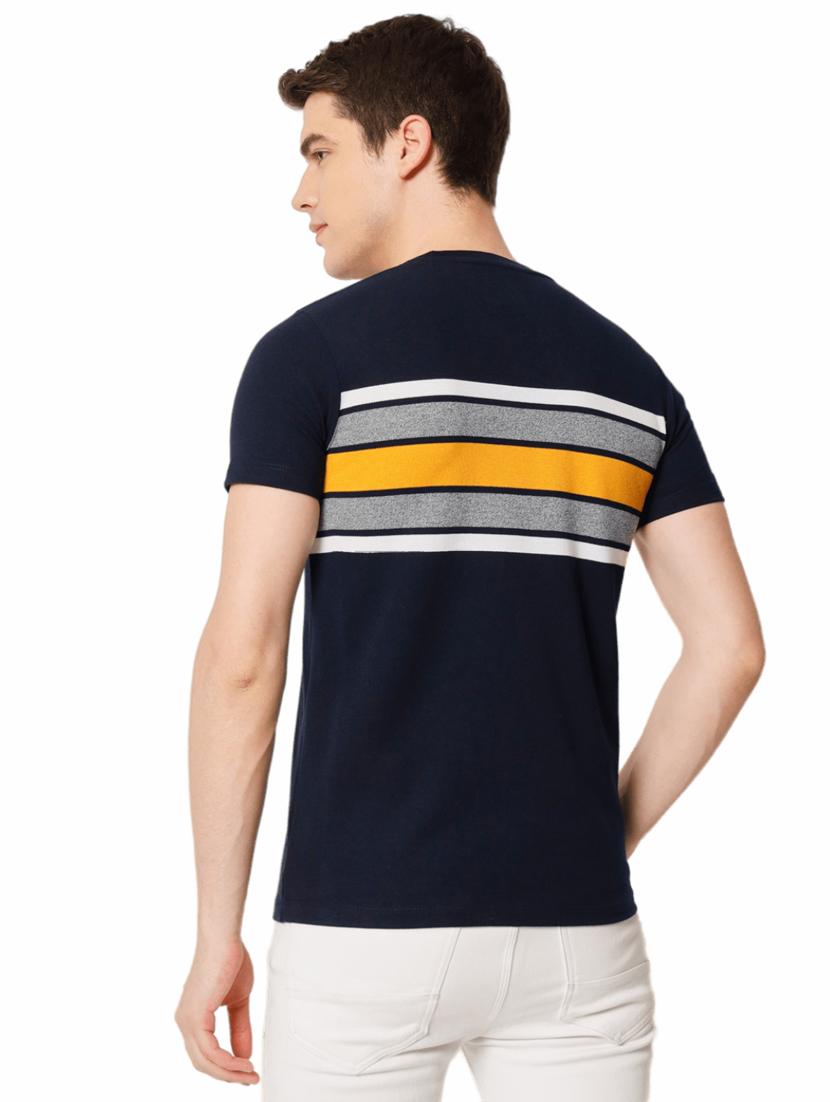 stripes cotton casual t-shirt - 19662201 - Standard Image - 2