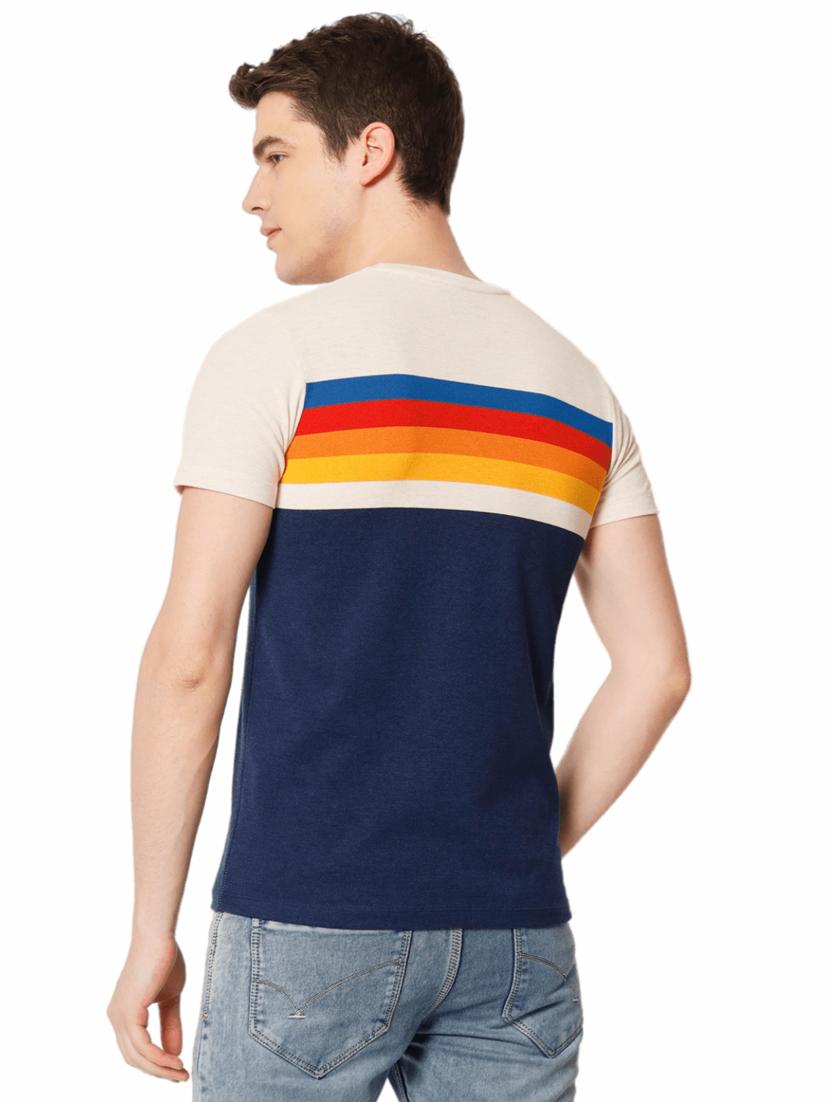 stripes cotton casual t-shirt - 19662203 - Standard Image - 2