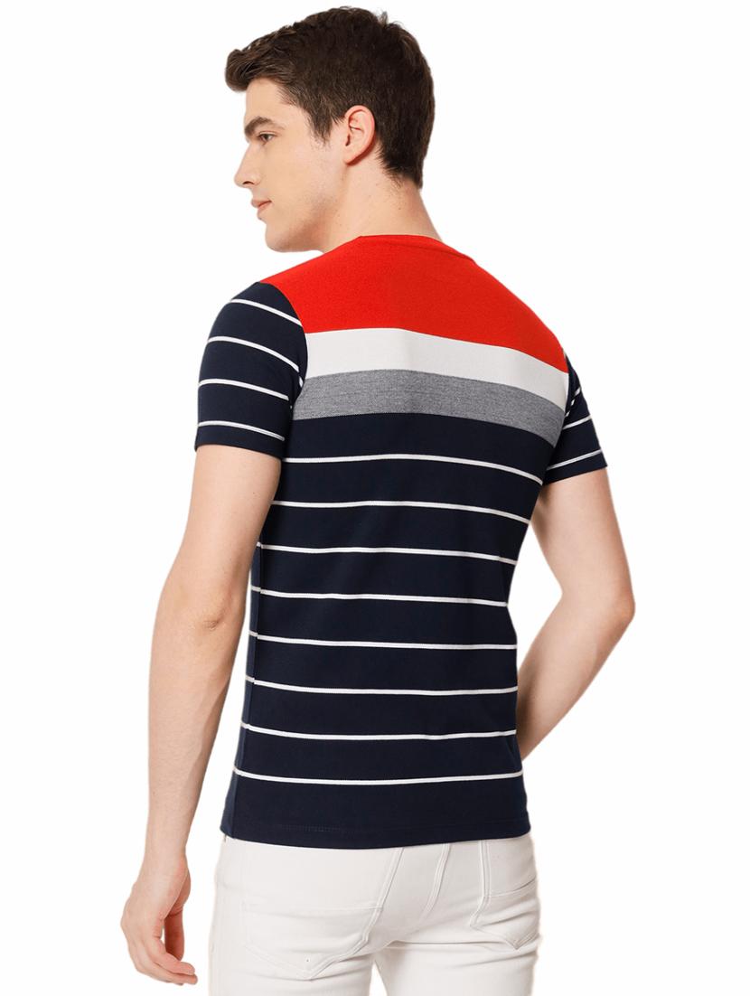 stripes cotton casual t-shirt - 19662206 - Standard Image - 2