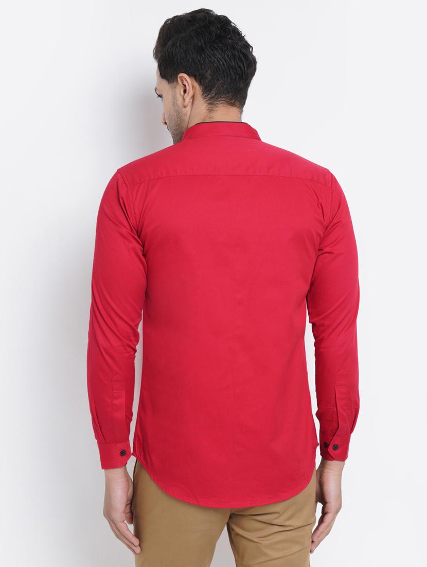 mens solid casual shirt - 19662312 - Standard Image - 2